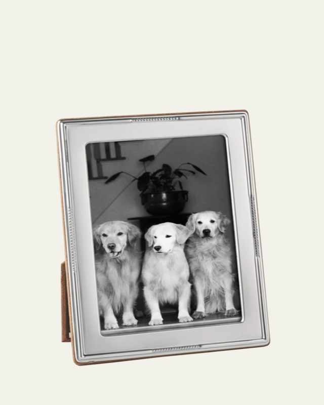 Beaded-Edge Sterling Silver 8" x 10" Picture Frame